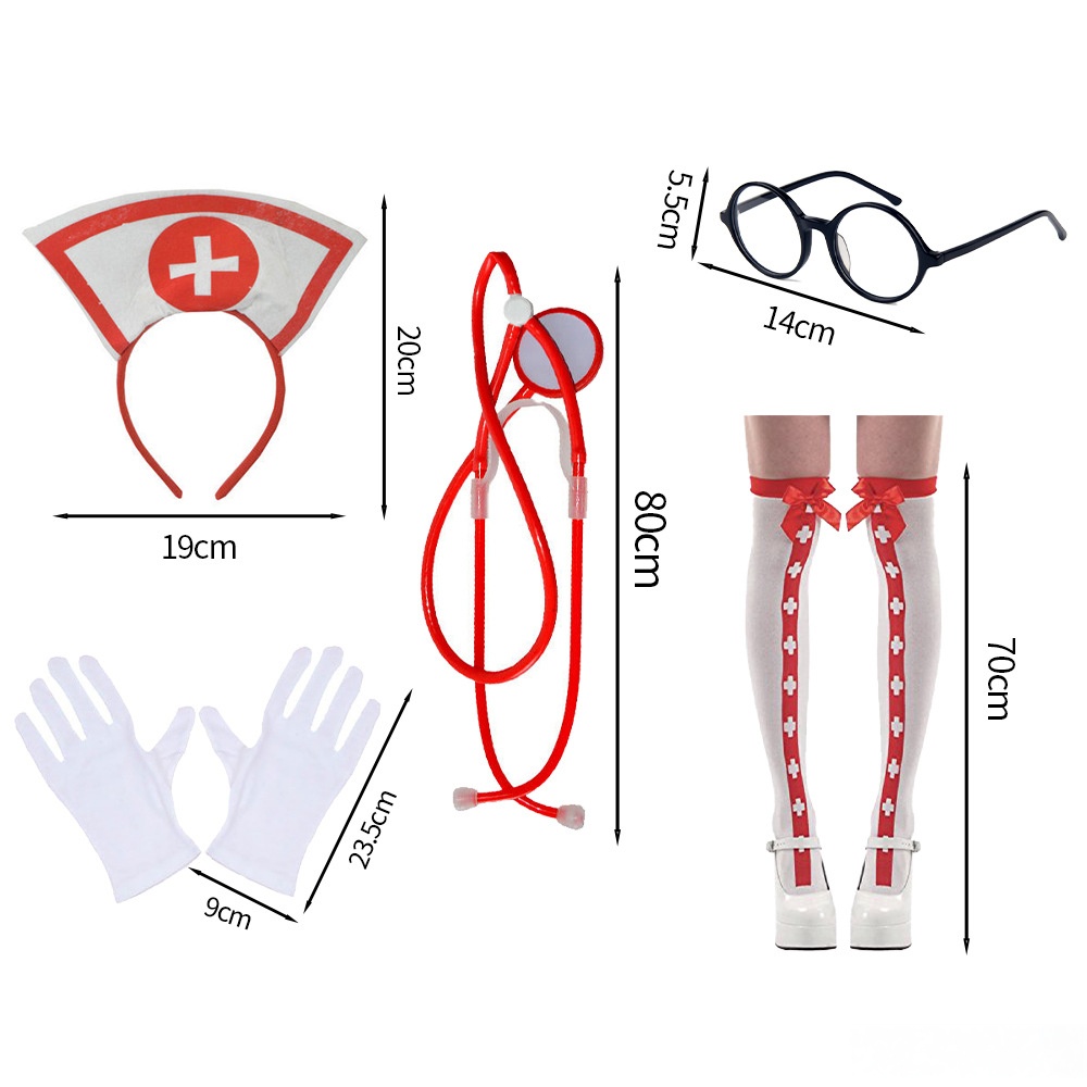 Halloween 5-Piece Medical Nurse Costume Accessories Set